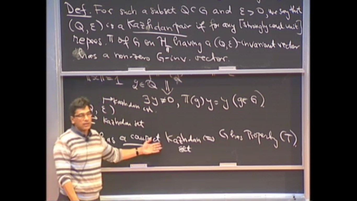 Kazhdan sets in groups and equidistribution properties Thumbnail