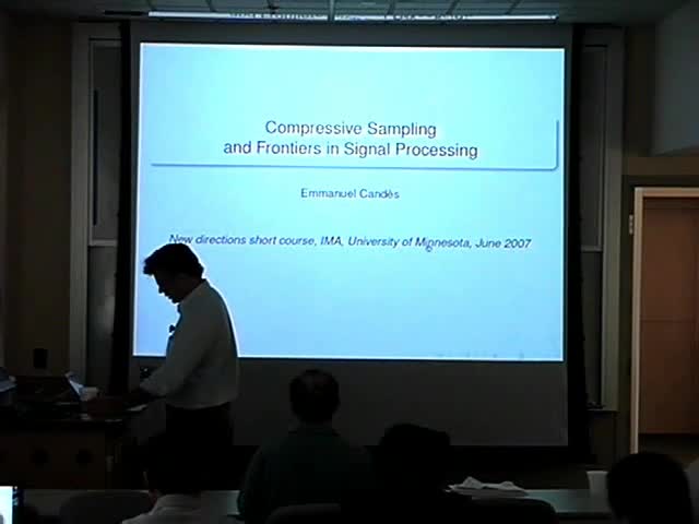 Robust compressive sampling and connections with statistics  Thumbnail