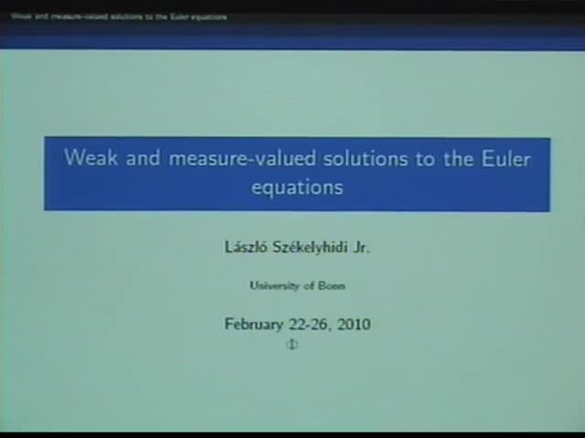 Weak and measure-valued solutions of the Euler
 equations Thumbnail