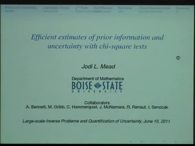 Efficient estimates of prior information and uncertainty  with chi-square tests Thumbnail