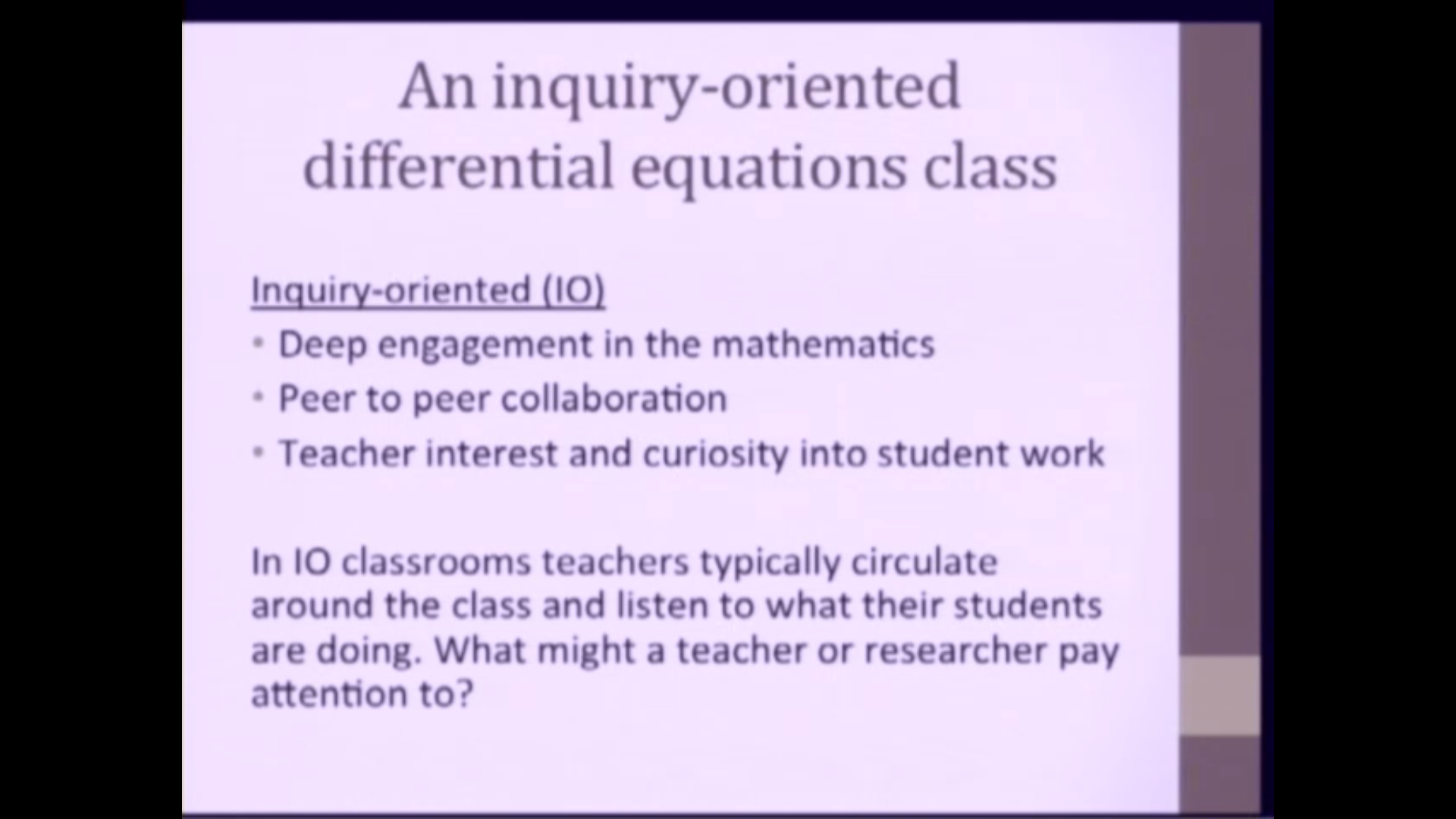 Attending to student thinking and their interactions when working in small groups Thumbnail