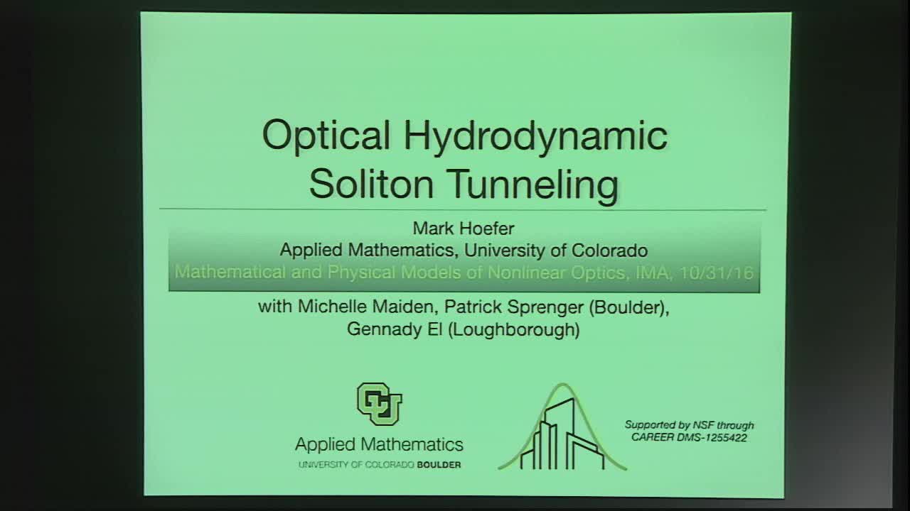 Optical hydrodynamic soliton tunneling Thumbnail