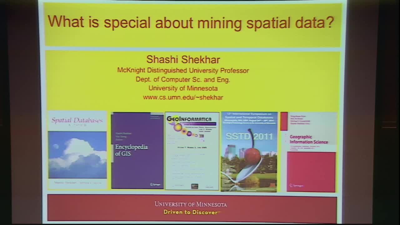 What is special about mining spatial and spatio-temporal datasets? Thumbnail