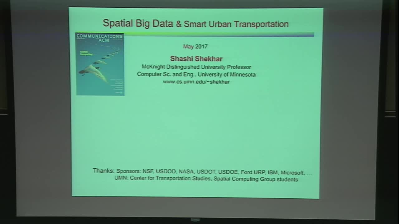 Spatial Big Data: A keystone for Smart Urban Transportation Thumbnail