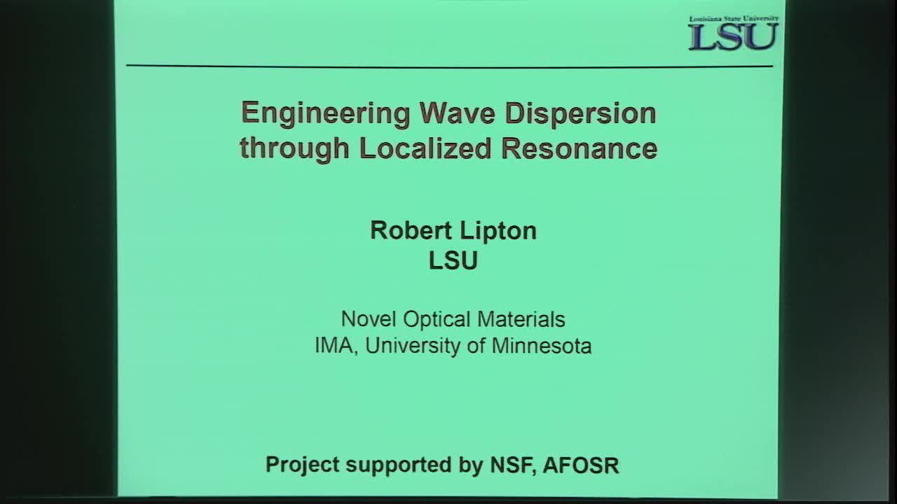 Engineering Wave Dispersion Through Localized Resonance Inside Sub-wavelength Structured Media Thumbnail