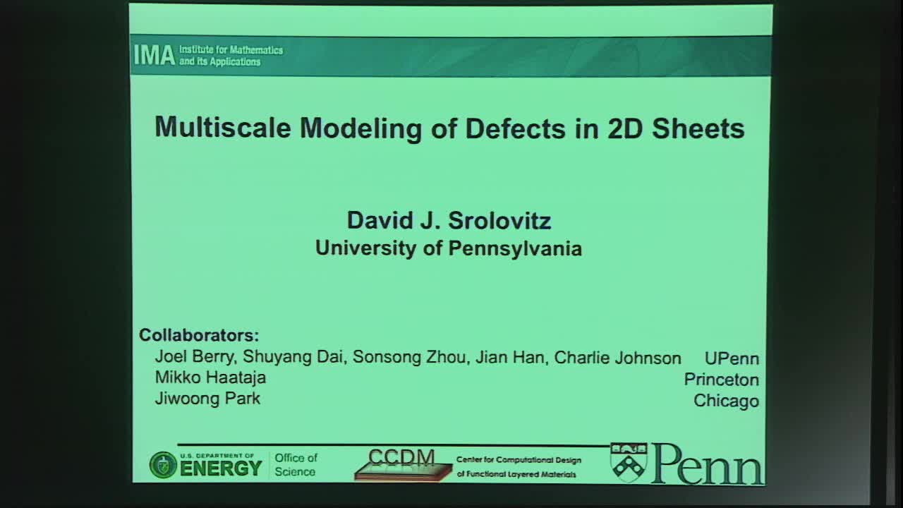 Multiscale Modeling of Defects in 2D Sheets Thumbnail