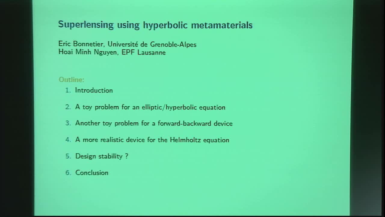 Superlensing with Hyperbolic Metamaterials Thumbnail