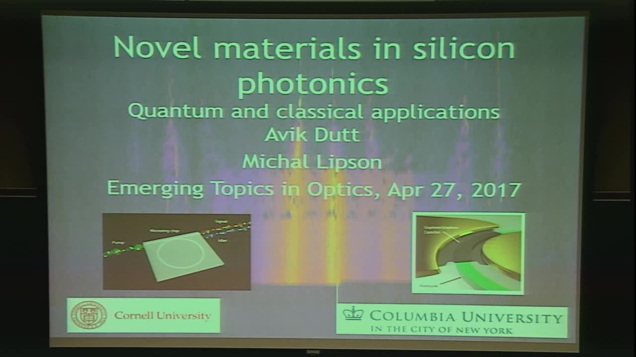 Novel materials in silicon photonics: Quantum and classical applications Thumbnail