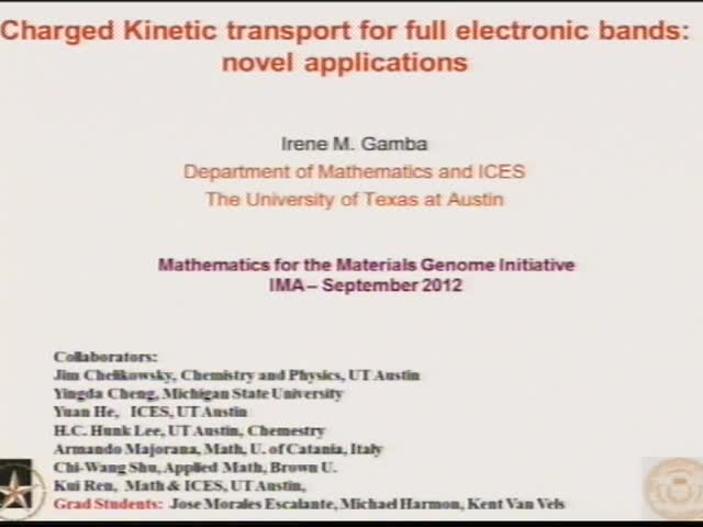 Charged Kinetic transport for full electronic bands: novel applications Thumbnail