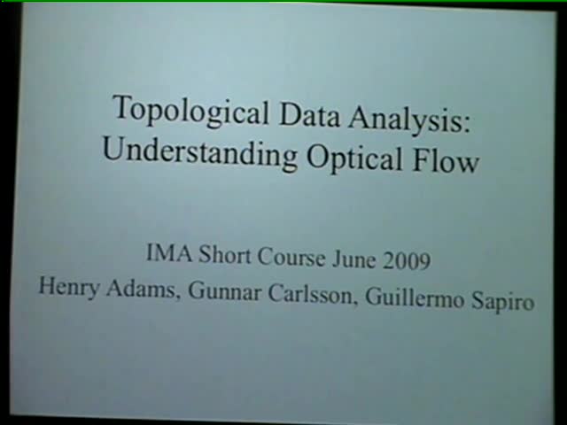 Topological data analysis: Understanding optical flow Thumbnail