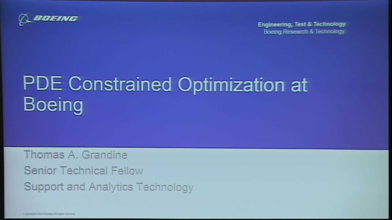 Practical PDE-constrained optimization at Boeing Thumbnail