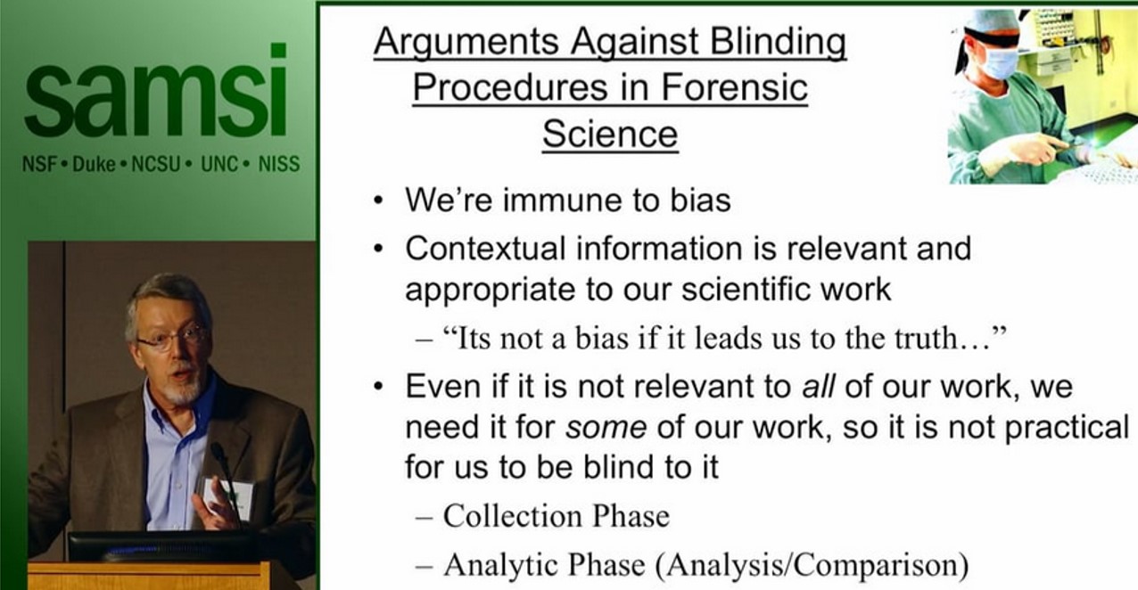 Managing Contextual Bias in Forensic Science - William Thompson, University of California at Irvine Thumbnail