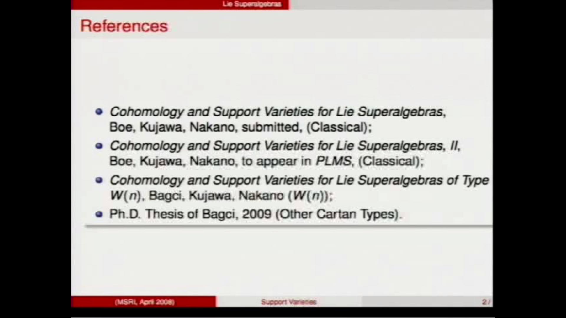 Cohomology and Varieties for Lie Superalgebras Thumbnail
