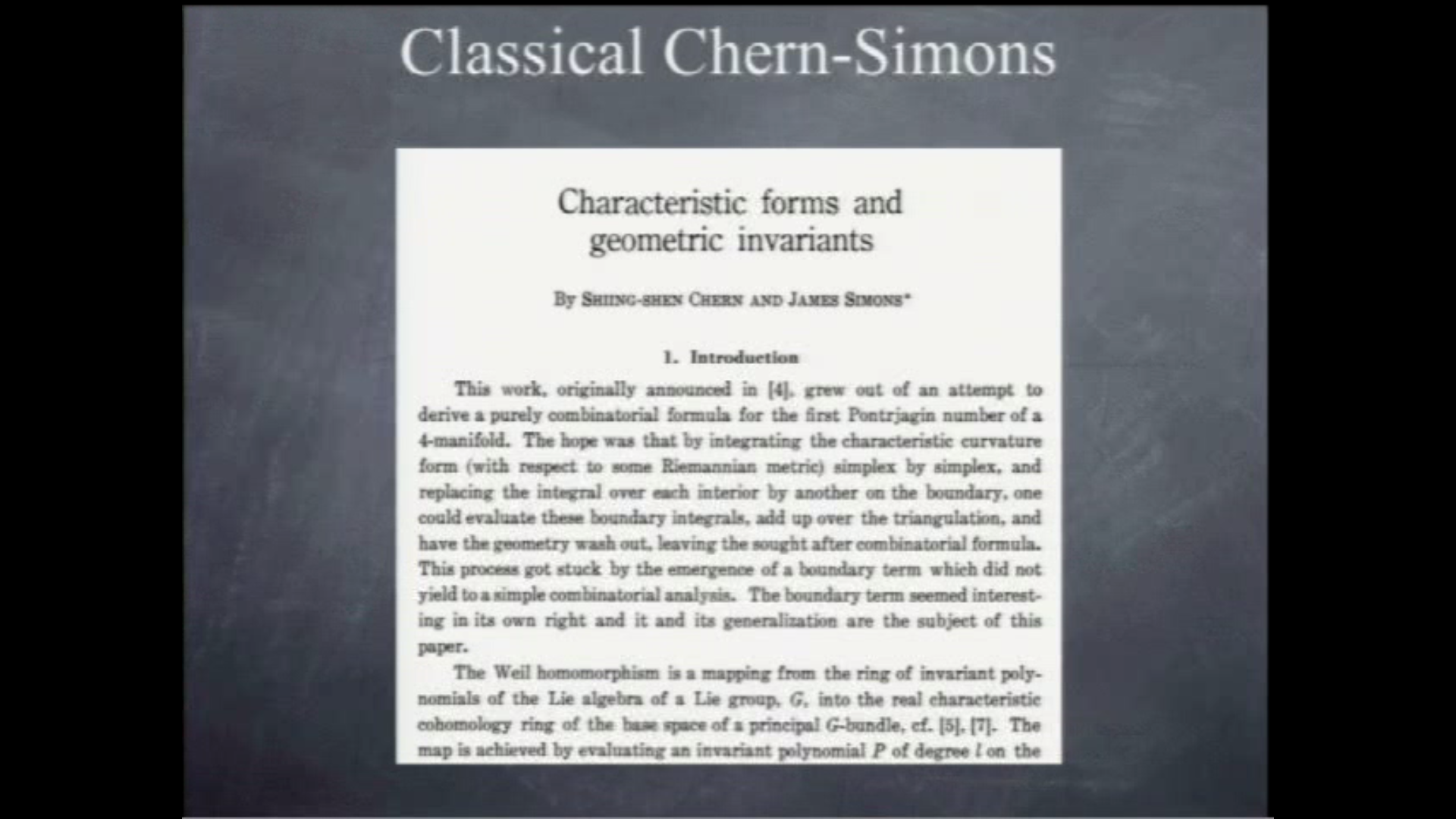 Remarks on Chern-Simons theory Thumbnail