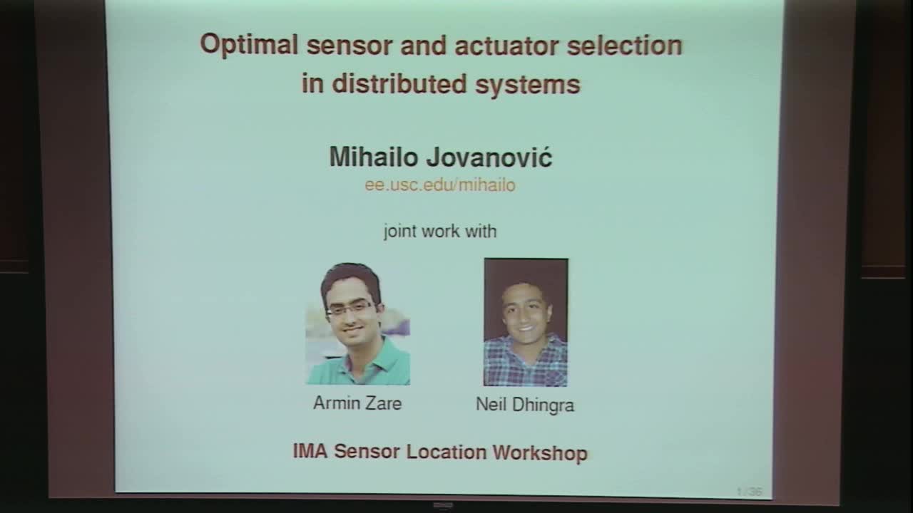 Optimal sensor and actuator selection in distributed systems Thumbnail