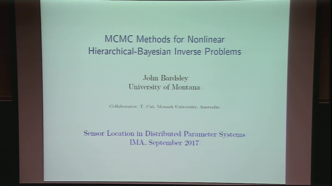 MCMC Methods for Nonlinear Hierarchical-Bayesian Inverse Problems Thumbnail