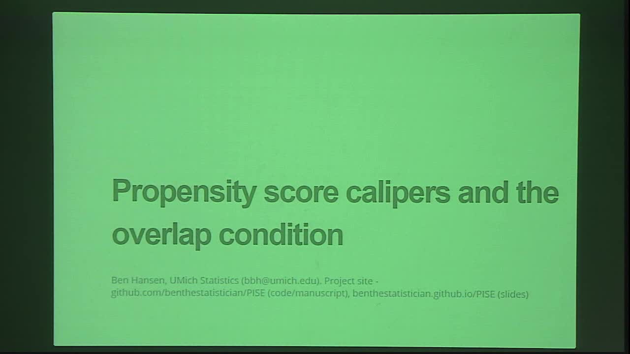 Propensity score calipers and the overlap condition Thumbnail