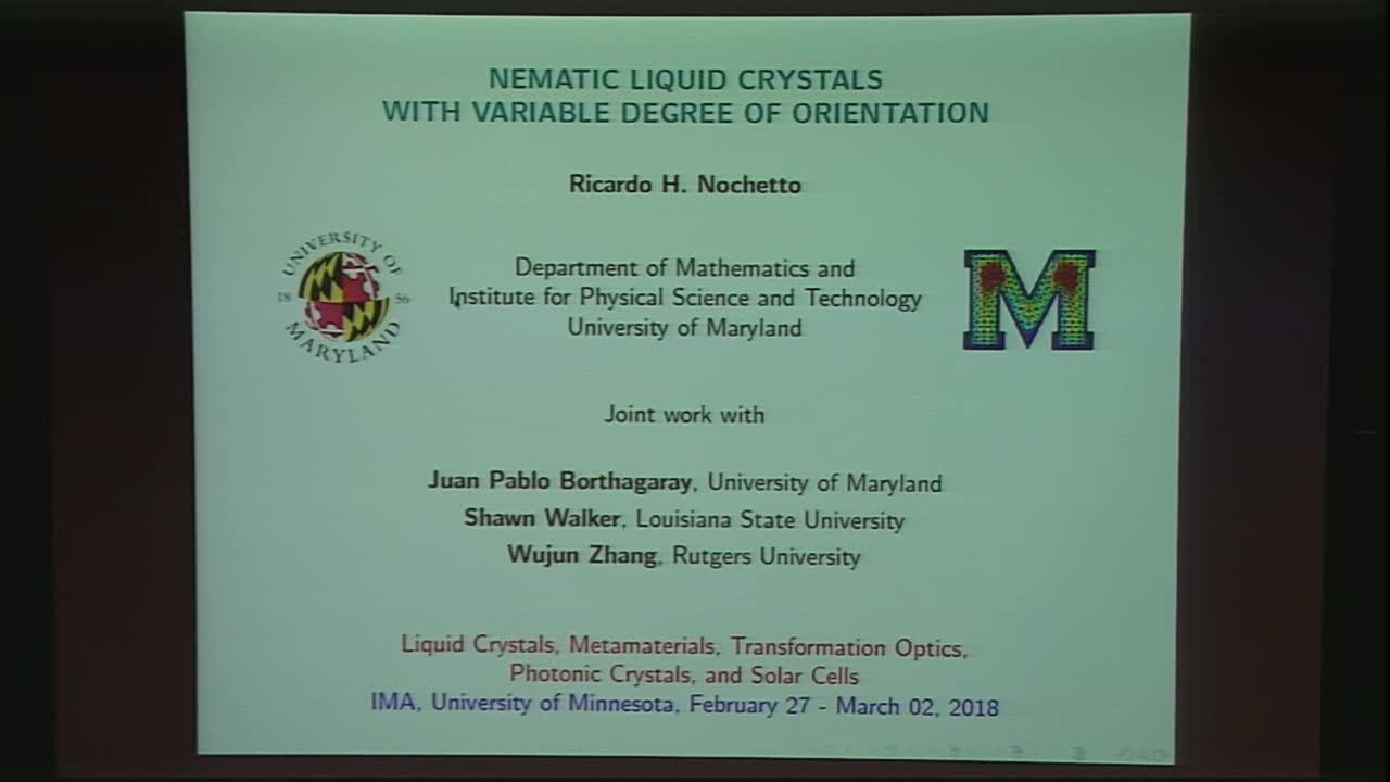 Nematic liquid crystals with variable degree of orientation Thumbnail