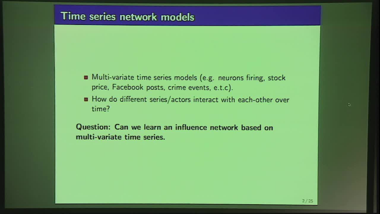 Non-parametric Sparse Additive Auto-regressive Network Models Thumbnail