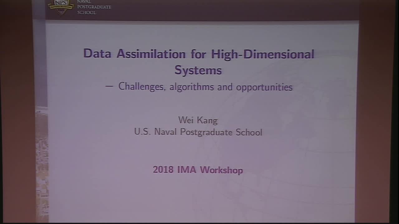 Data Assimilation for High Dimensional Systems  – Challenges, algorithms and opportunities Thumbnail
