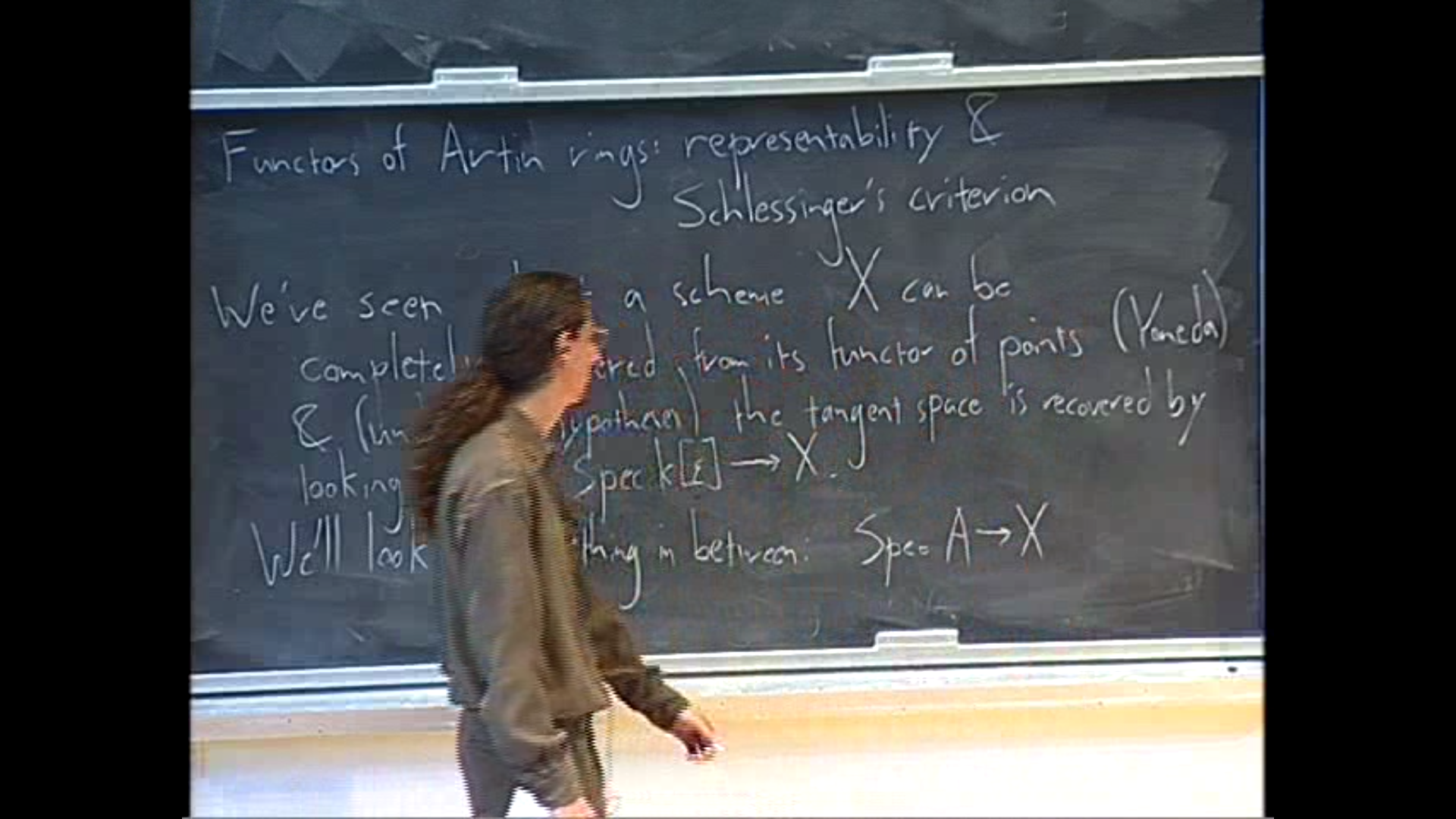 Deformation Theory and Moduli in Algebraic Geometry, lecture 4 Thumbnail