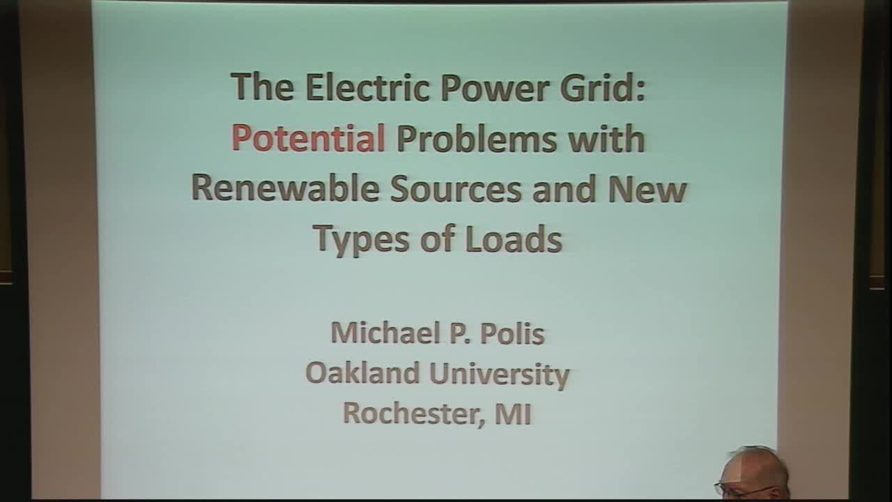 The Electric Power Grid: Potential Problems with Renewable Sources and New Types of Loads Thumbnail