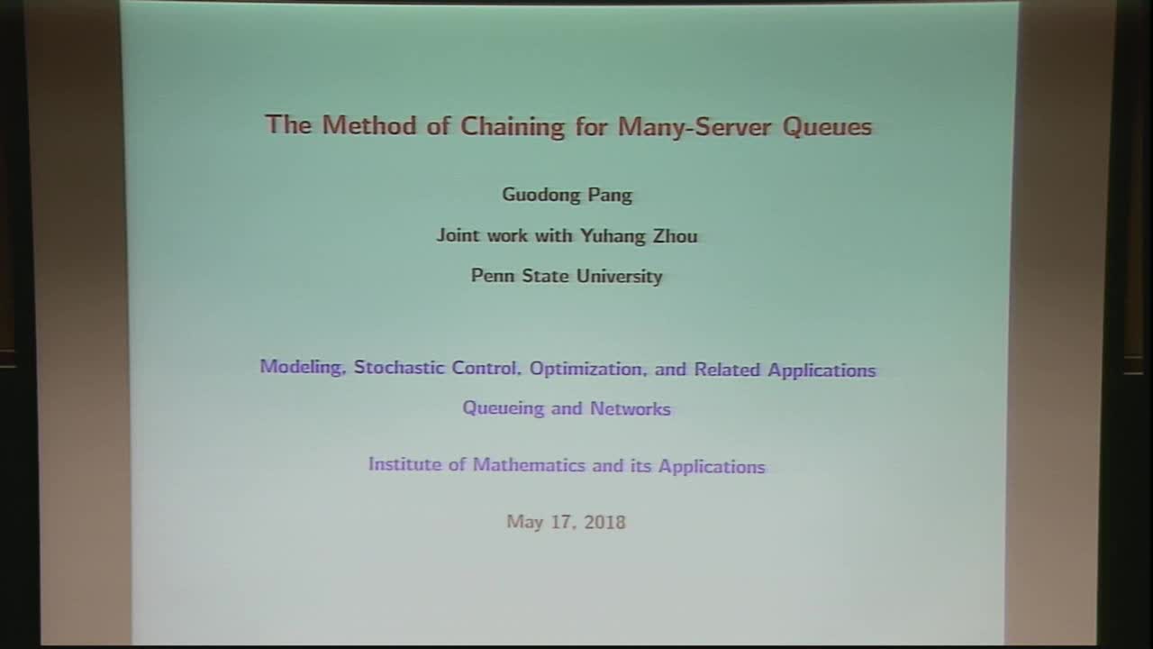 The Method of Chaining for Many Server Queues Thumbnail