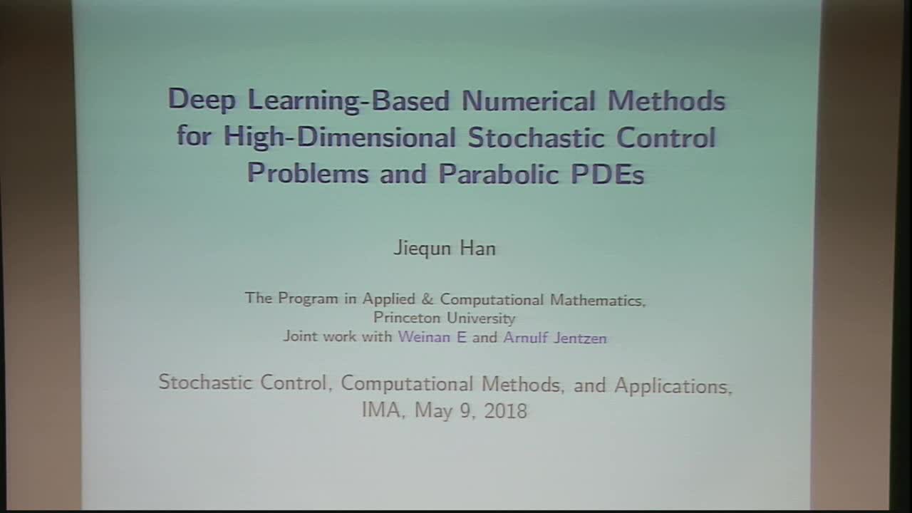 Deep Learning-Based Numerical Methods for High-Dimensional Stochastic Control Problems and Parabolic PDEs Thumbnail