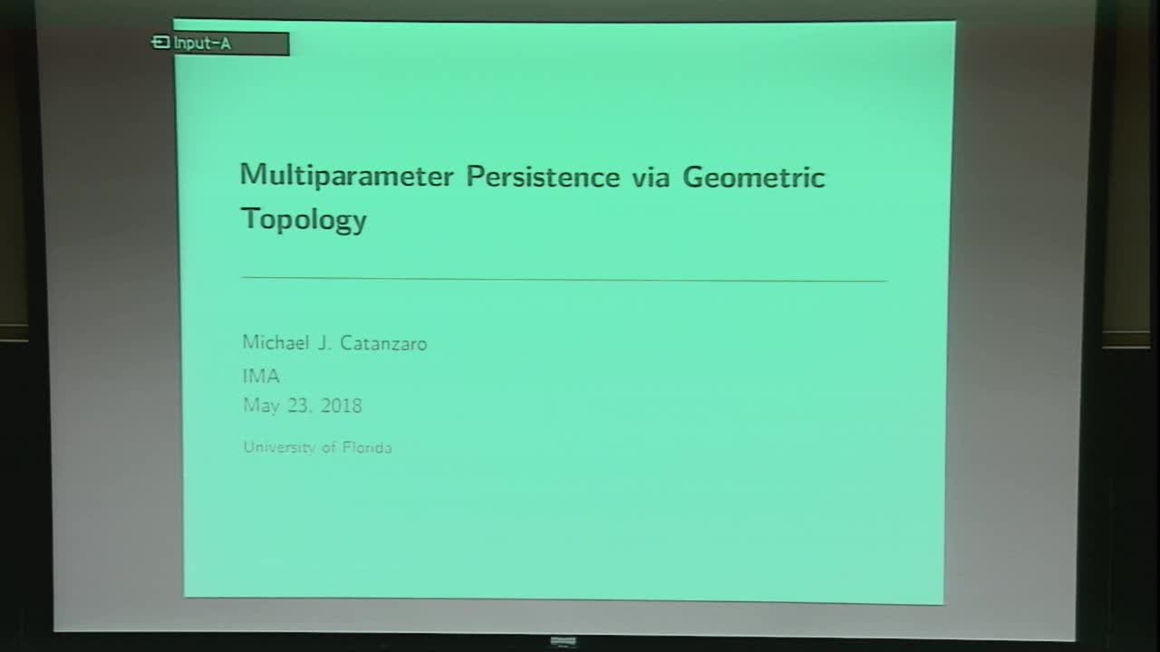 Multiparameter Persistence via Geometric Topology Thumbnail