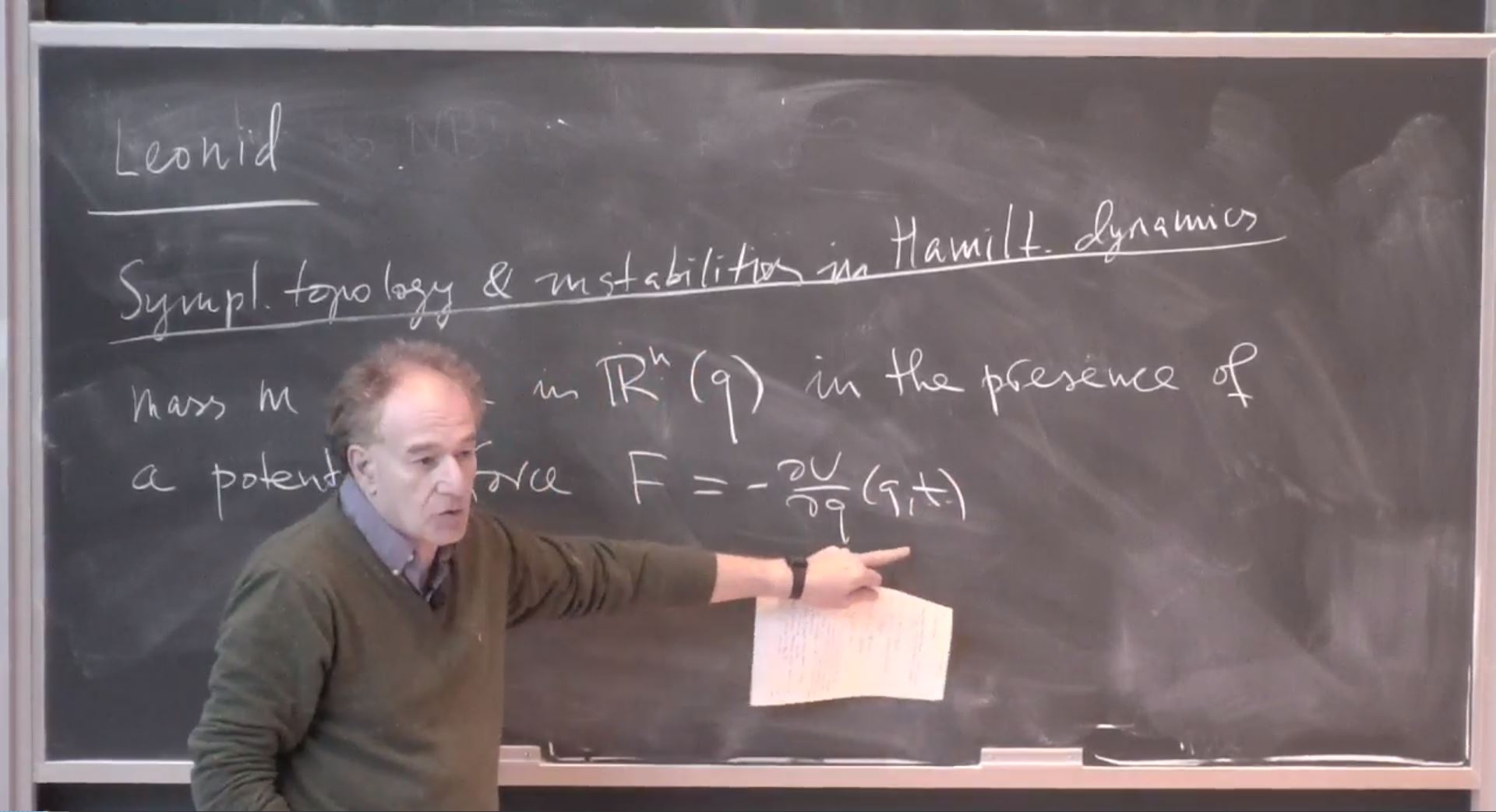 From Symplectic Geometry to Chaos: 07/23/18 - Course 2: Lecture 1 Thumbnail