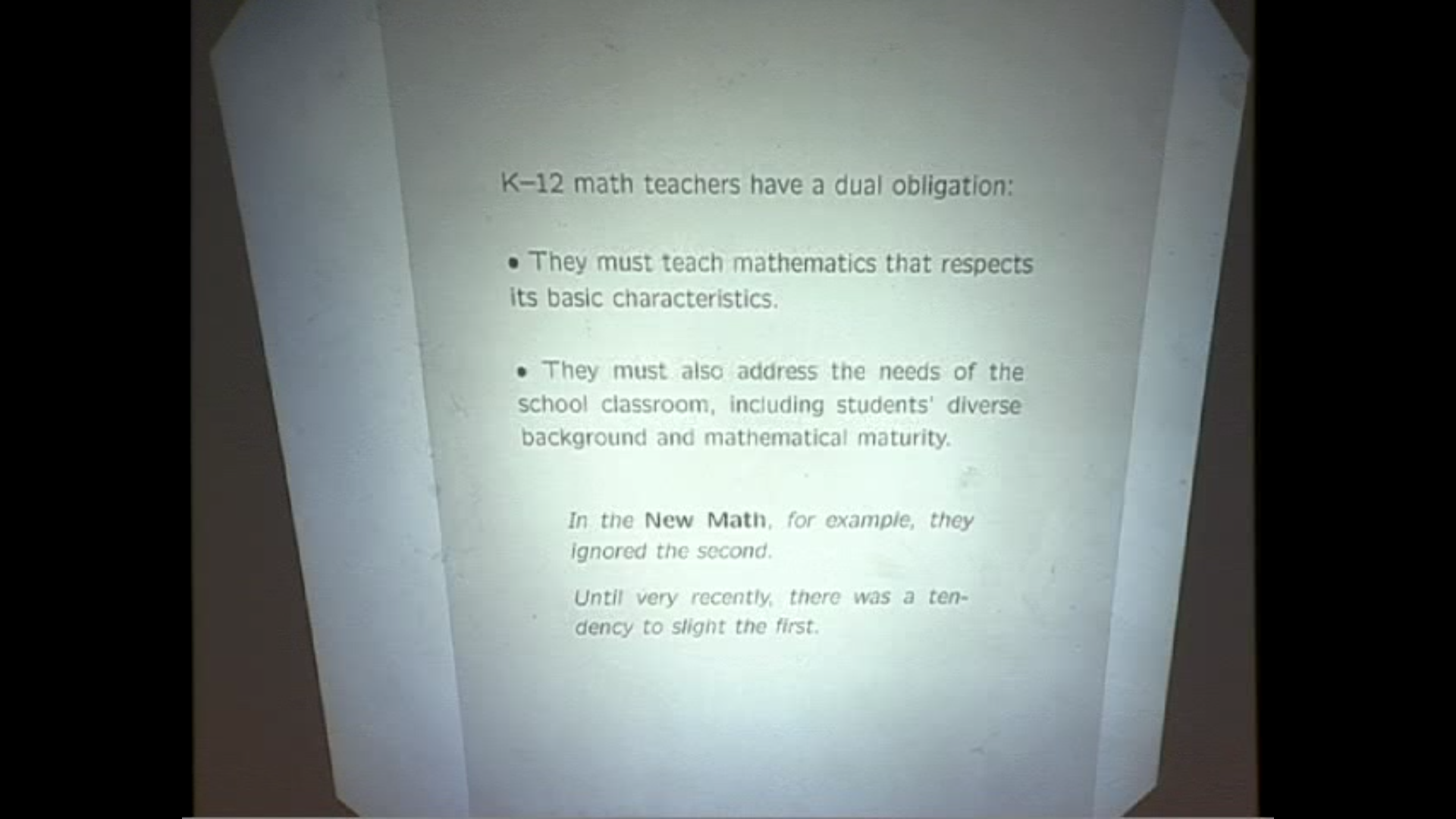 The mathematics K-12 teachers need to know Thumbnail