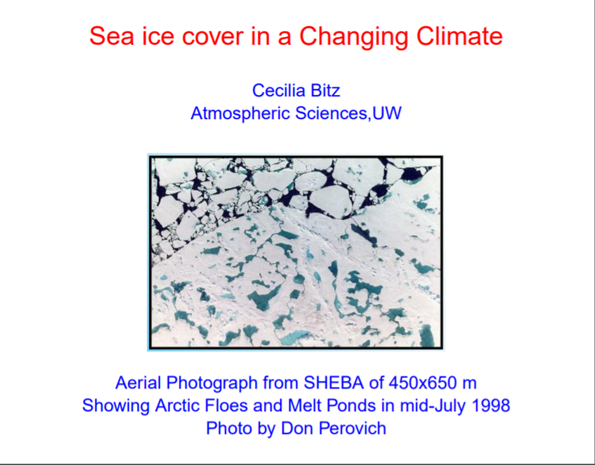 Sea Ice Cover in a Changing Climate Thumbnail