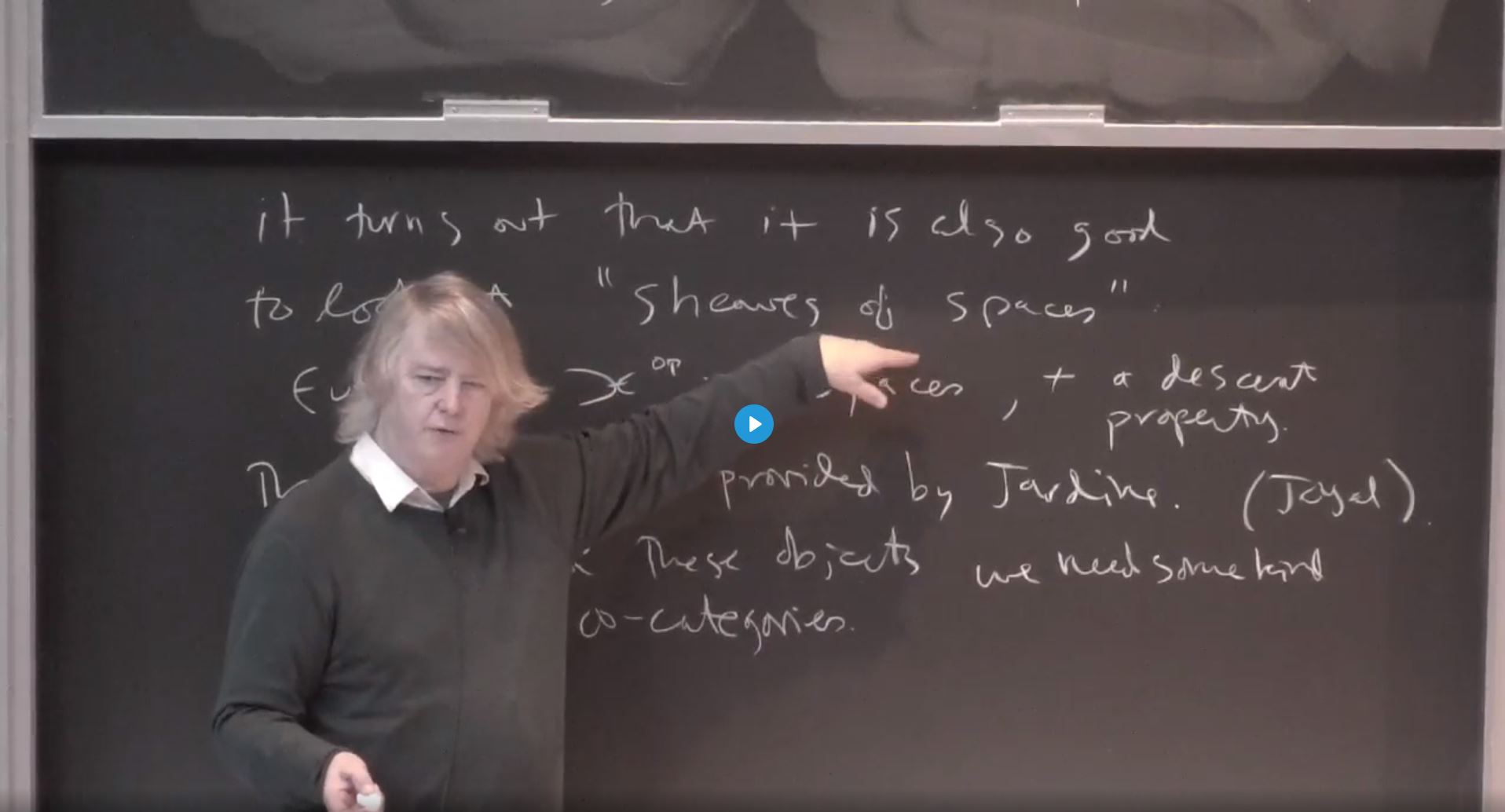 Introductory Workshop: Derived Algebraic Geometry And Birational Geometry And Moduli Spaces - Infinity categories and why they are useful, I Thumbnail