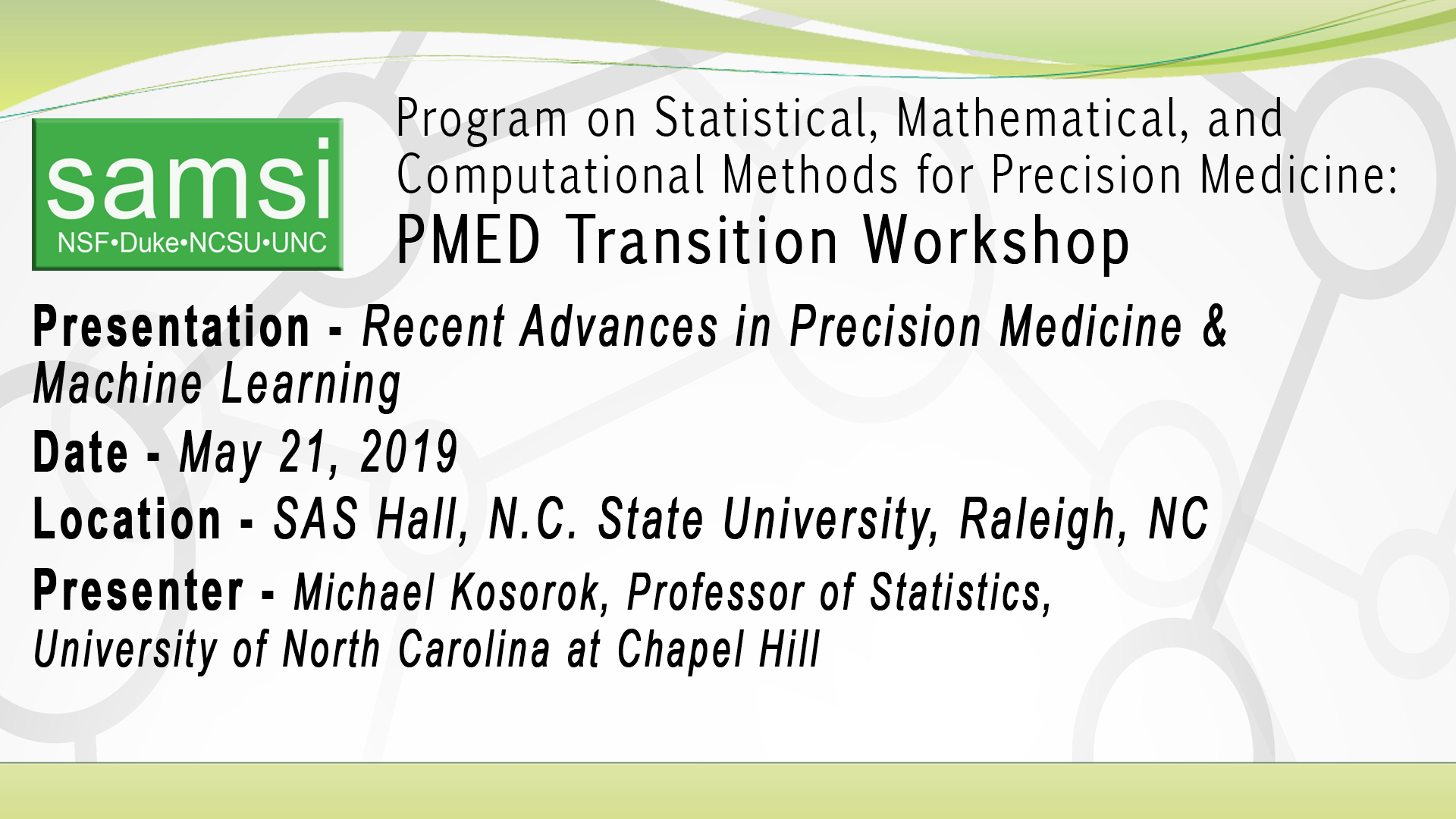 PMED Transition Workshop: Advances in PMED and Machine Learning Thumbnail