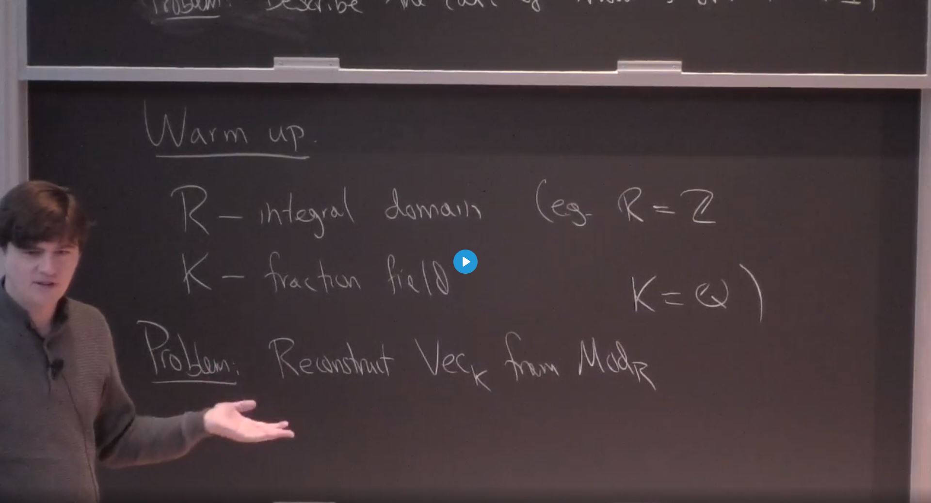 Summer School-Representation Stability: Generic FI-modules Thumbnail