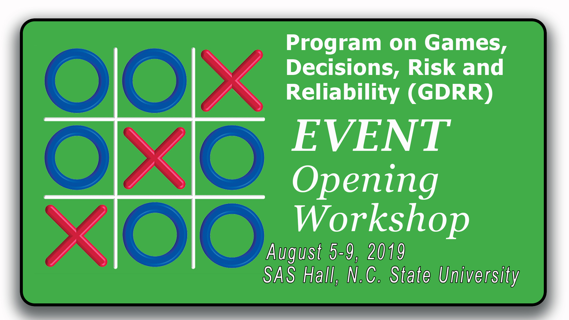 SAMSI Snapshot: GDRR Opening Workshop Thumbnail