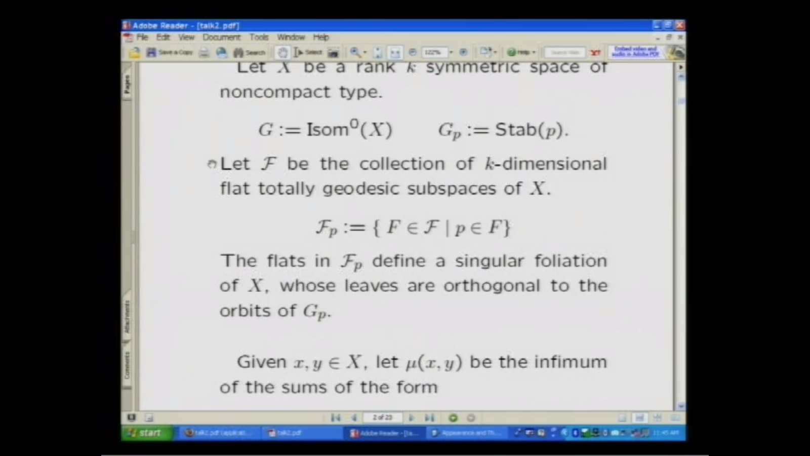 Quasi-isometric rigidity (lecture 2) Thumbnail