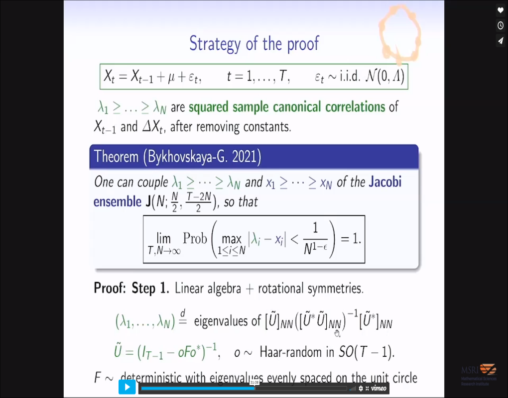 Cointegration, S&P, and random matrices Thumbnail