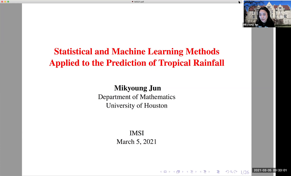 Statistical and Machine Learning Methods Applied to the Prediction of Tropical Rainfall Thumbnail