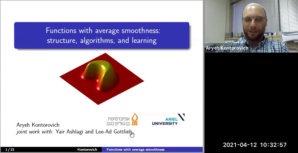 Functions with average smoothness: structure, algorithms, and learning Thumbnail