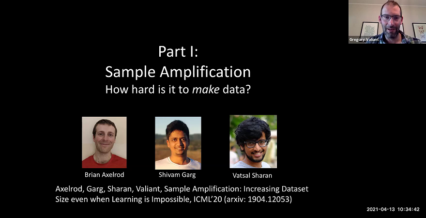 New Problems and Perspectives on Sampling, Memory, and Learning Thumbnail