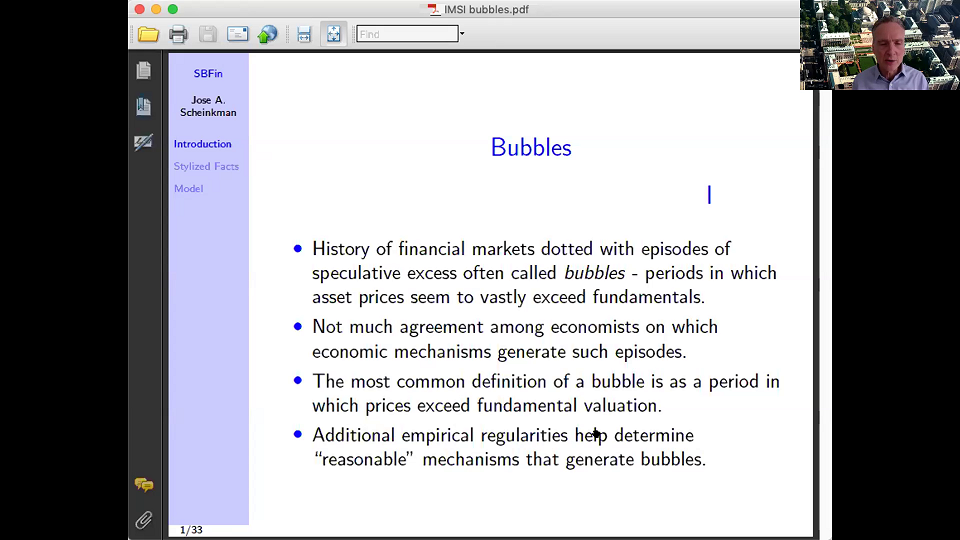 Bubbles in financial and in art markets Thumbnail