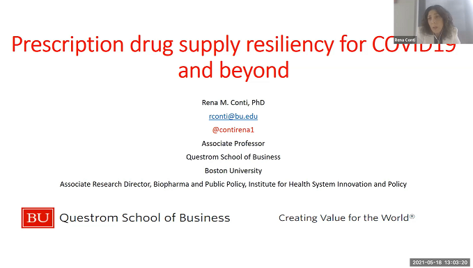 Prescription Drug Supply Resiliency for COVID19 and beyond Thumbnail