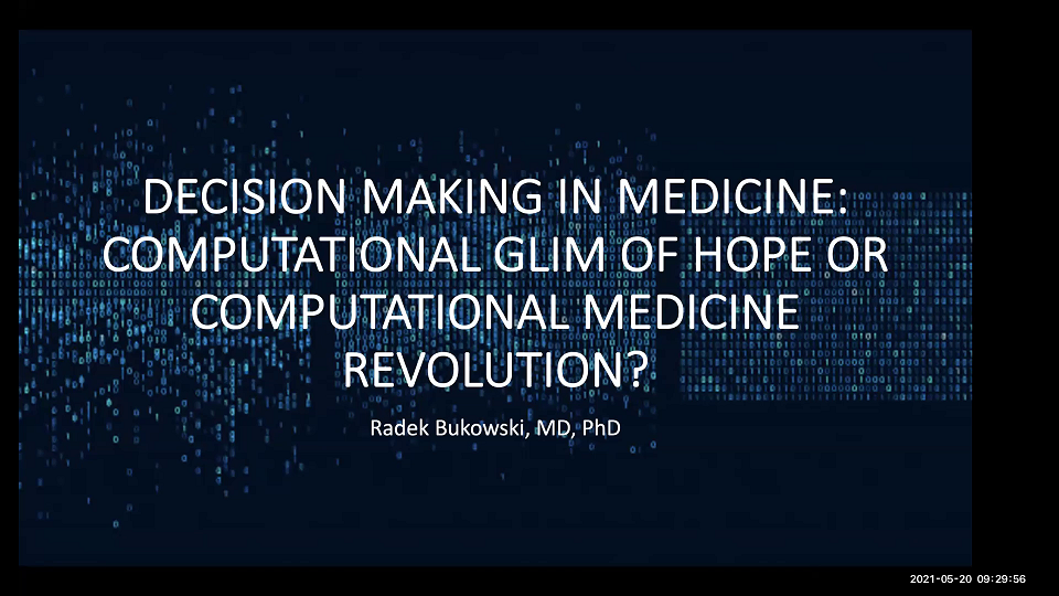 DECISION MAKING IN MEDICINE: COMPUTATIONAL GLIM OF HOPE OR COMPUTATIONAL MEDICINE REVOLUTION? Thumbnail