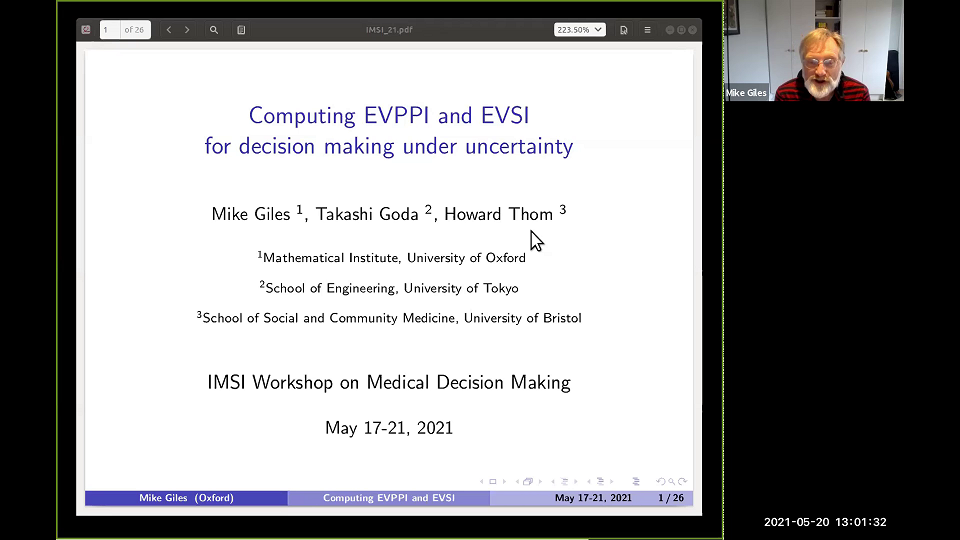 Computing EVPPI and EVSI for decision making under uncertainty Thumbnail