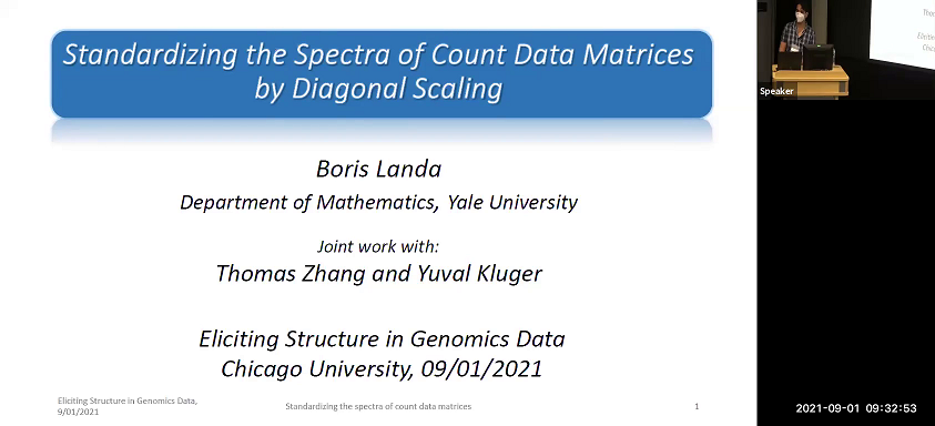 Standardizing the spectra of count data matrices by diagonal scaling Thumbnail