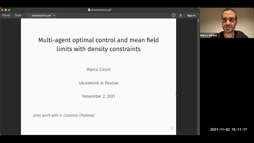 Multi-agent optimal control and mean field limits with density constraints Thumbnail