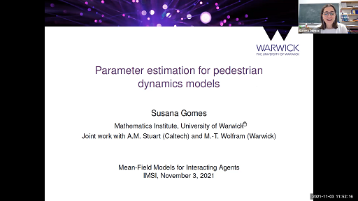 Parameter estimation for pedestrian dynamics models Thumbnail