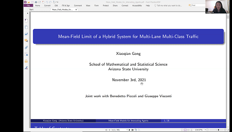 Mean-field limit of a hybrid system for multi-lane multi-class traffic Thumbnail