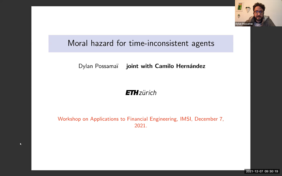 Moral hazard for time-inconsistent agents Thumbnail